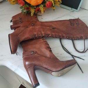 Sam edelson brown boots, size 6